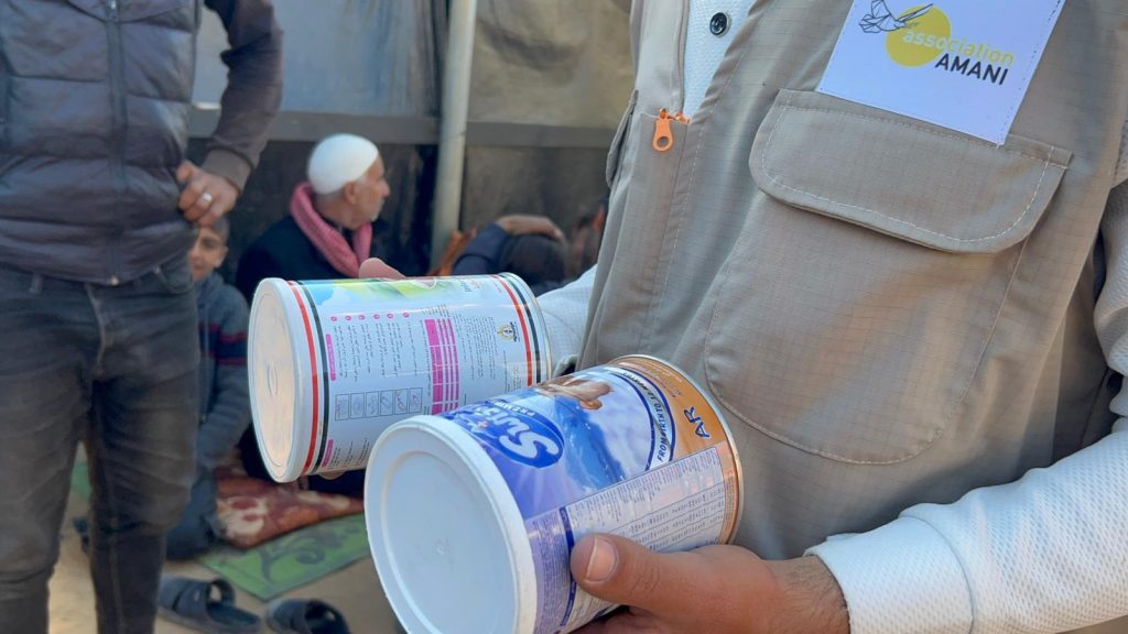 Association Amani - Opération lait à Gaza Sud - AMANI Operation lait a Gaza sud 11