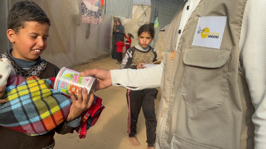 Association Amani - Opération lait à Gaza Sud - AMANI Operation lait a Gaza sud 18