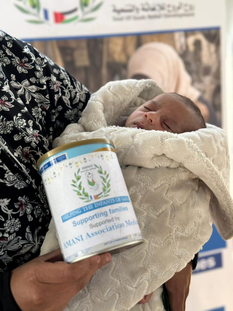 Association Amani - Urgence Gaza : Distribution de lait infantile - 2026 03 04 distribution lait infantile gaza 01