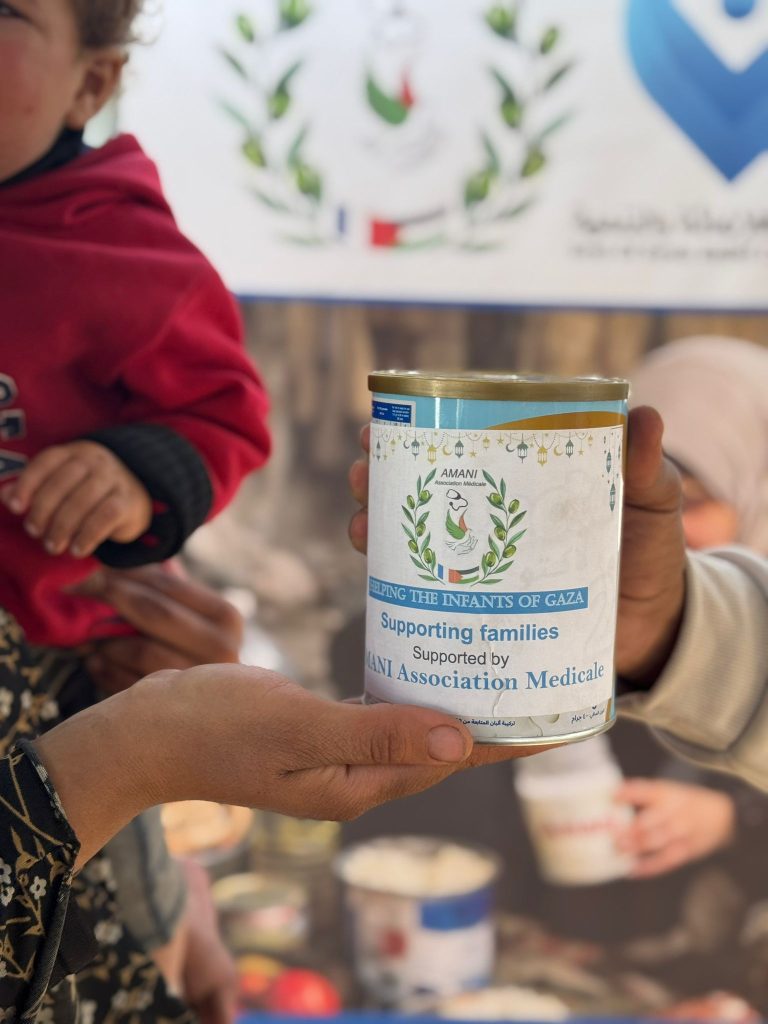 Association Amani - Urgence Gaza : Distribution de lait infantile - 2026 03 04 distribution lait infantile gaza 05