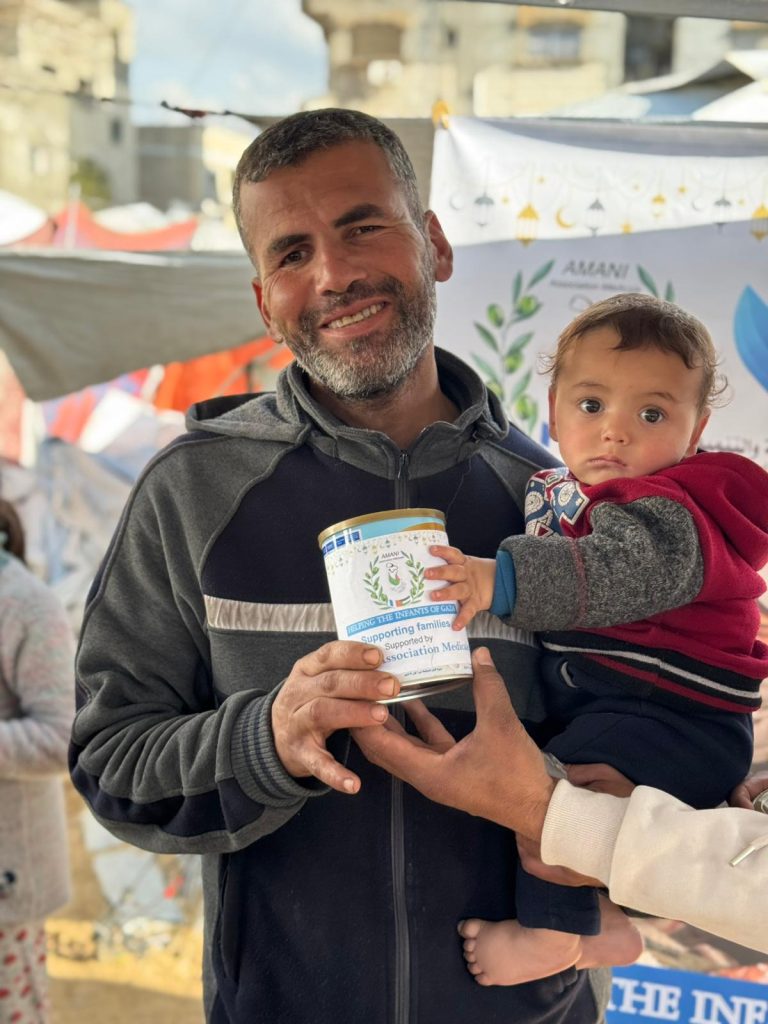 Association Amani - Urgence Gaza : Distribution de lait infantile - 2026 03 04 distribution lait infantile gaza 06