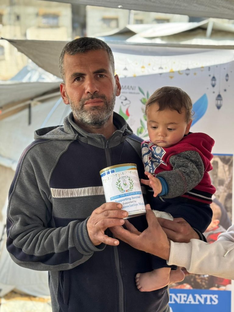 Association Amani - Urgence Gaza : Distribution de lait infantile - 2026 03 04 distribution lait infantile gaza 07