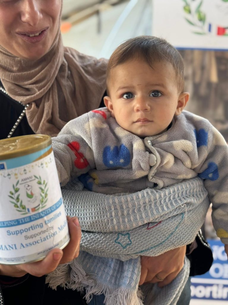 Association Amani - Urgence Gaza : Distribution de lait infantile - 2026 03 04 distribution lait infantile gaza 09