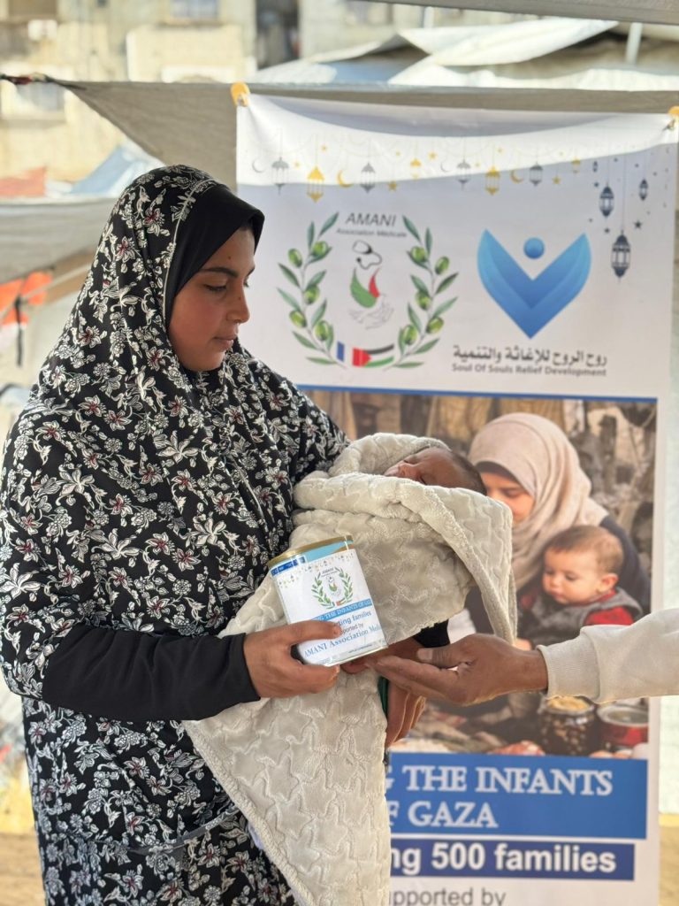 Association Amani - Urgence Gaza : Distribution de lait infantile - 2026 03 04 distribution lait infantile gaza 11