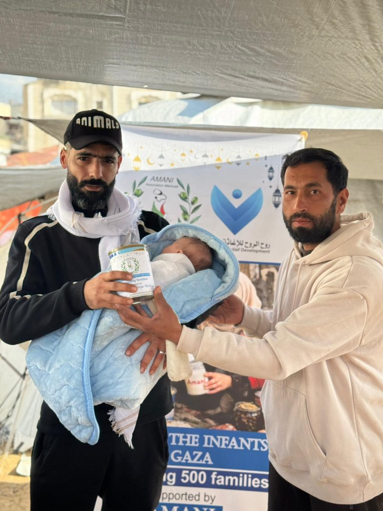 Association Amani - Urgence Gaza : Distribution de lait infantile - 2026 03 04 distribution lait infantile gaza 12