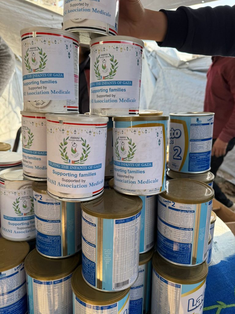 Association Amani - Urgence Gaza : Distribution de lait infantile - 2026 03 04 distribution lait infantile gaza 13