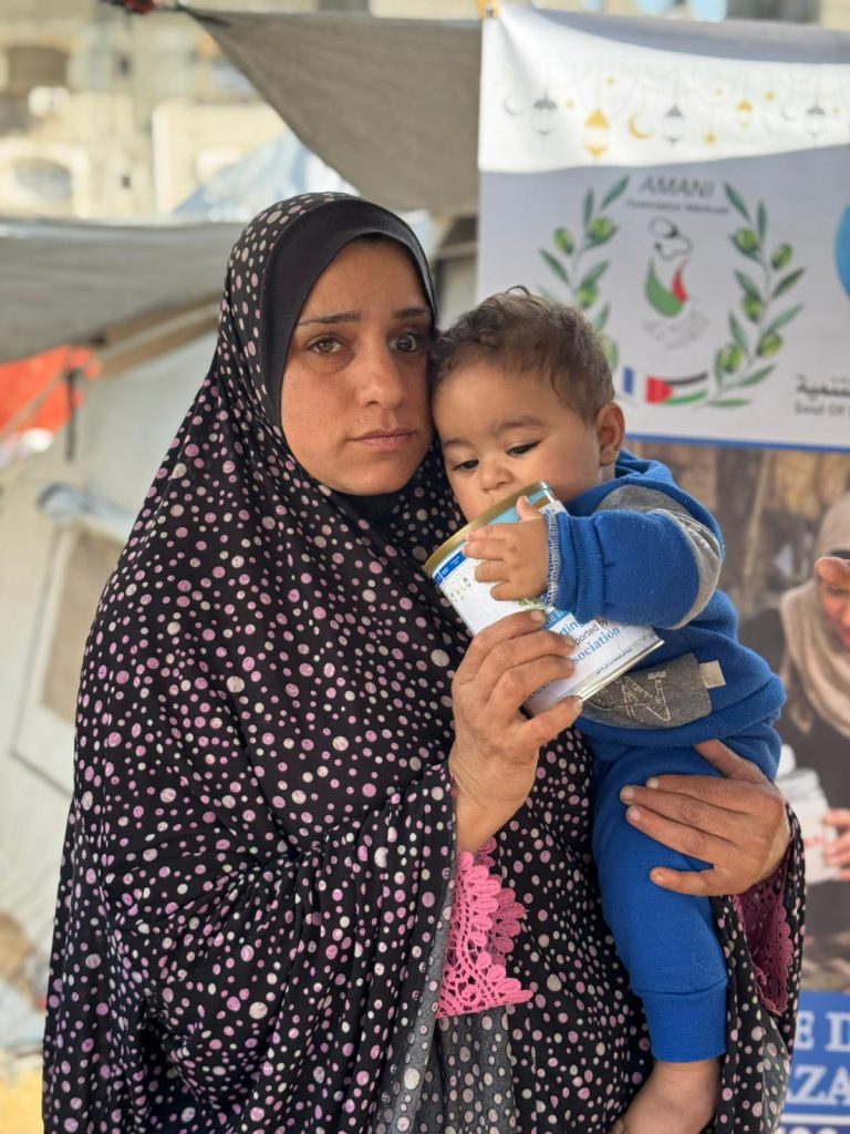 Association Amani - Urgence Gaza : Distribution de lait infantile - 2026 03 04 distribution lait infantile gaza 17