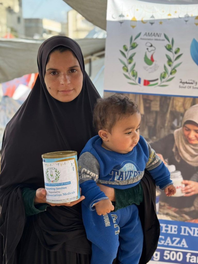 Association Amani - Urgence Gaza : Distribution de lait infantile - 2026 03 04 distribution lait infantile gaza 20
