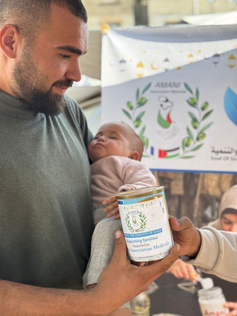 Association Amani - Urgence Gaza : Distribution de lait infantile - 2026 03 04 distribution lait infantile gaza 21