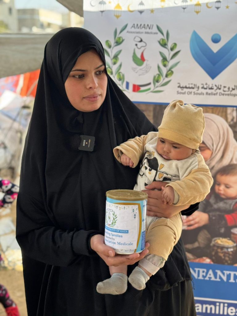 Association Amani - Urgence Gaza : Distribution de lait infantile - 2026 03 04 distribution lait infantile gaza 25