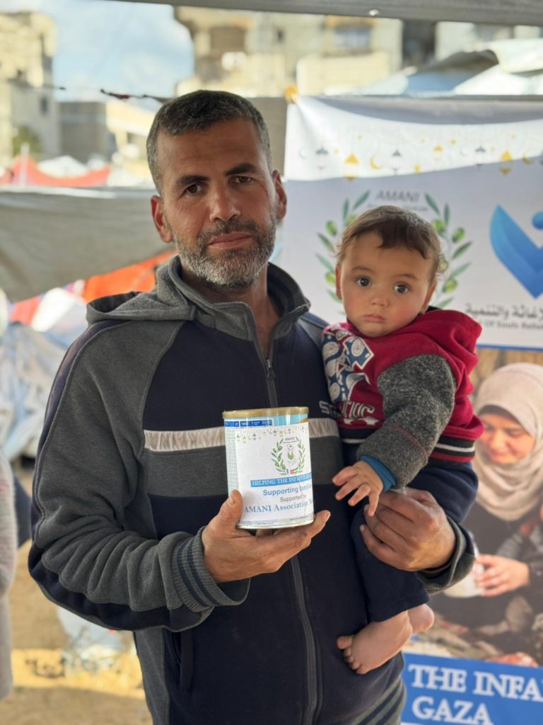 Association Amani - Urgence Gaza : Distribution de lait infantile - 2026 03 04 distribution lait infantile gaza 26