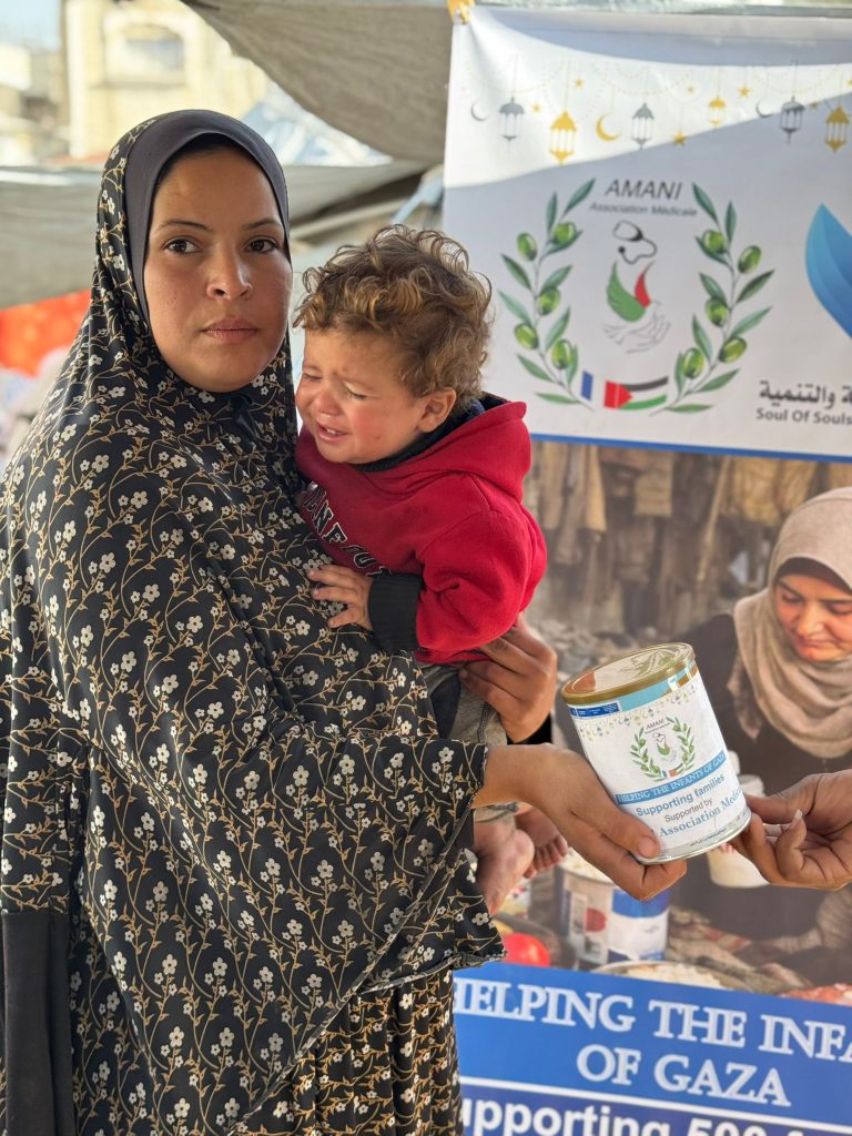 Association Amani - Urgence Gaza : Distribution de lait infantile - 2026 03 04 distribution lait infantile gaza 35