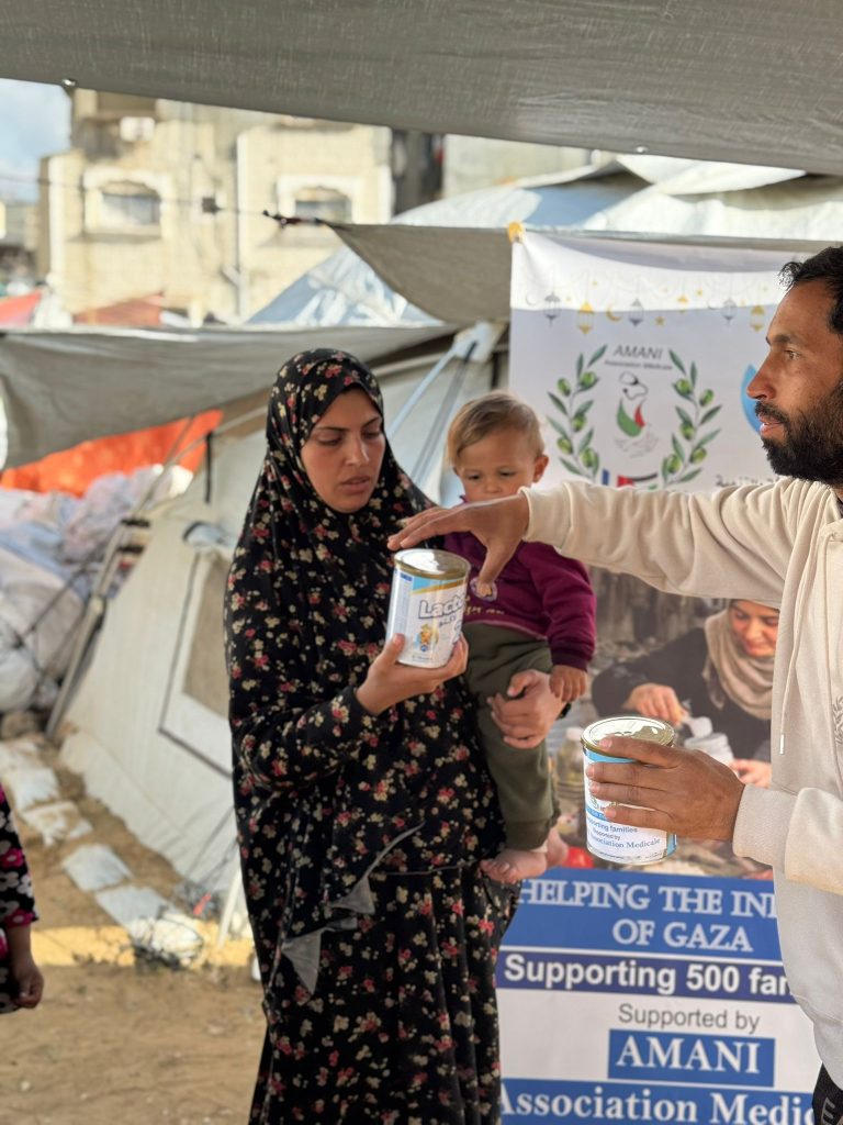 Association Amani - Urgence Gaza : Distribution de lait infantile - 2026 03 04 distribution lait infantile gaza 37