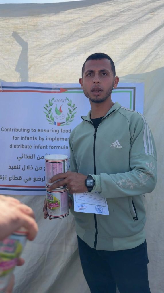 Association Amani - Solidarité Gaza : Distribution de lait infantile et témoignages - 2026 03 14 distribution lait infantile gaza temoignages 02