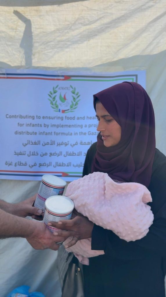 Association Amani - Solidarité Gaza : Distribution de lait infantile et témoignages - 2026 03 14 distribution lait infantile gaza temoignages 03
