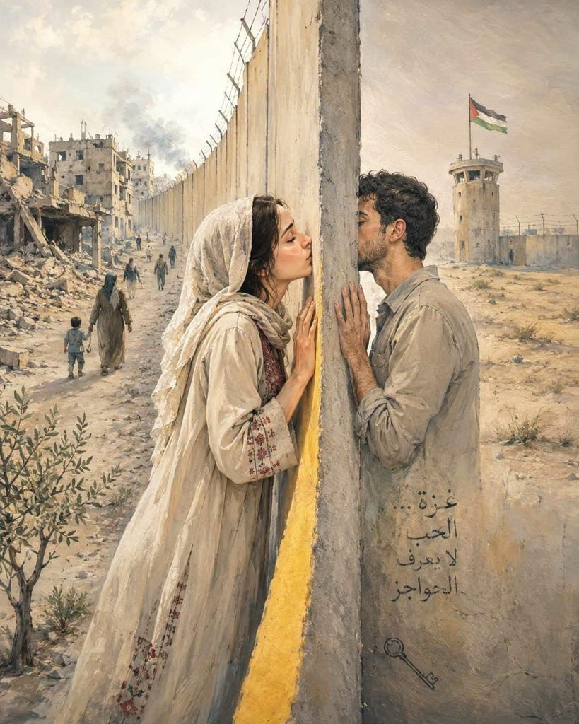 Association Amani - À Gaza l’Amour ne connaît pas l’obstacle. - A Gaza lAmour ne connait pas lobstacle